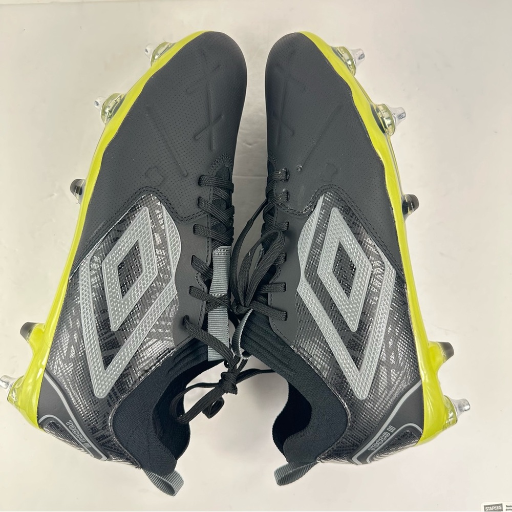 Mens UMBRO Tocco II Pro SG Sz Men 8/Women 9.5 Leather Soccer Cleats Metal Studs - Picture 5 of 11